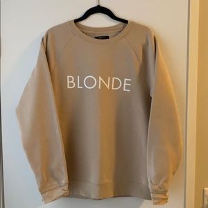 Brunette the label Blonde crew in toasted almond